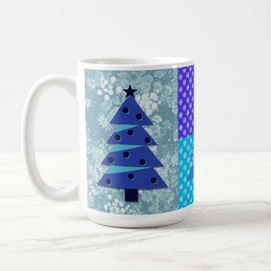 Leuke  stijl kerstboom kunst Mok (Links)