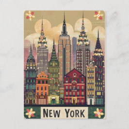 Leuke stijl New York Briefkaart