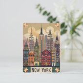 Leuke stijl New York Briefkaart (Staand voorkant)