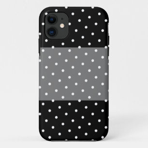 Leuke stijlvolle brede gestippelde grijze zwarte s Case-Mate iPhone case