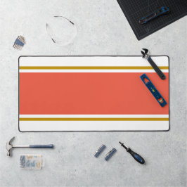 Leuke stijlvolle gewaagde Sinaasappels racestrepen Bureaumat