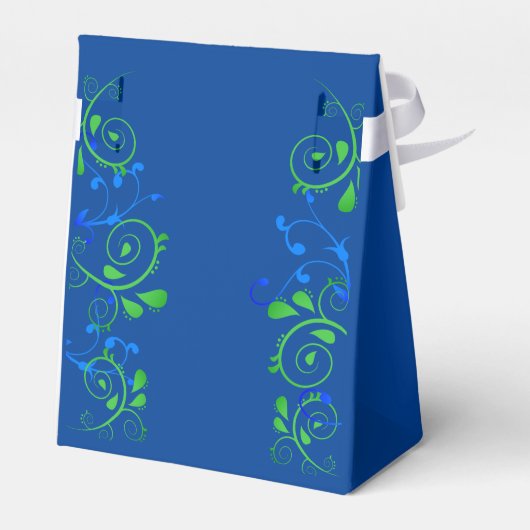 Leuke stijlvolle Peapod Navy Blue Triplets Joint P Bedankdoosjes (Achterkant)