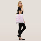 Leuke stijlvolle Pilates Prinses Workout Naam Tote Bag (Op model)