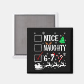 Leuke Stoute 67 Grappige Kerst Brainrot Zes Zeven Magneet (Voorkant / Achterkant)