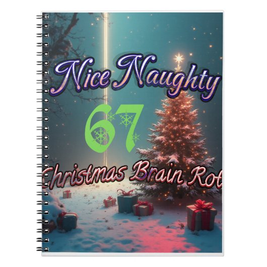 Leuke Stoute 67 Kerst Brain Rot Notitieboek (Voorkant)