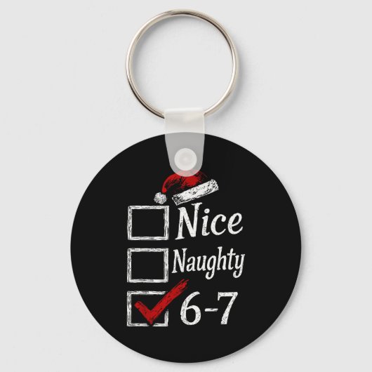 Leuke Stoute 67 Kerst Brainrot Grappig Sleutelhanger (Voorkant)