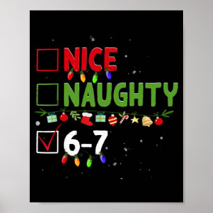 Leuke Stoute 67 Zes Zeven Grappige Kerstmis 6 7 Me Poster