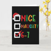 Leuke Stoute 6 7 Meme 67 Kerstmis Zes Zeven Jongen Kaart (Gele Bloem)