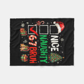 Leuke Stoute 6 7 Meme 6 7 Kerstmis Zes Zeven Kerst Fleece Deken (Voorkant (Horizontaal))