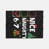 Leuke Stoute 6 7 Meme 6 7 Kerstmis Zes Zeven Kerst Fleece Deken (Voorkant (Horizontaal))