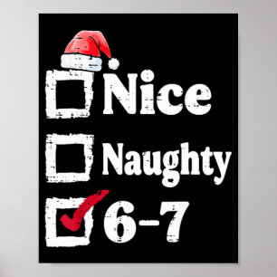 Leuke Stoute 6 7 Meme 6 7 Kerstmis Zes Zeven Kerst Poster