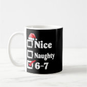 Leuke Stoute 6 7 Meme 6 7 Kerstmis Zes Zeven Xmas Koffiemok (Links)