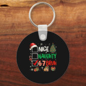 Leuke Stoute 6 7 Meme 6 7 Kerstmis Zes Zeven Xmas Sleutelhanger (Voorkant)