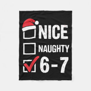 Leuke Stoute 6 7 Meme Grappig Kerstmis Zes Zeven X Fleece Deken