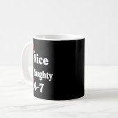 Leuke Stoute 6 7 Meme Grappig Kerstmis Zes Zeven X Koffiemok (Voorkant links)