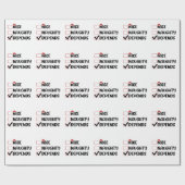Leuke Stoute Afhankelijk Sinterklaas Kerstlijst  Cadeaupapier (Vlak)