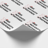 Leuke Stoute Afhankelijk Sinterklaas Kerstlijst  Cadeaupapier (Hoek)