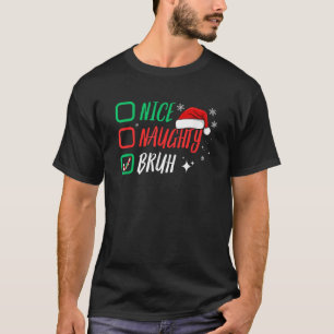 Leuke Stoute Broer Kerstmis Familie Matching T-shirt
