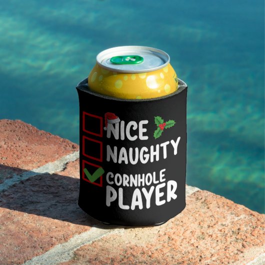Leuke Stoute Cornhole Speler Kerstlijst Blikjeskoeler (Insitu Zwembad)
