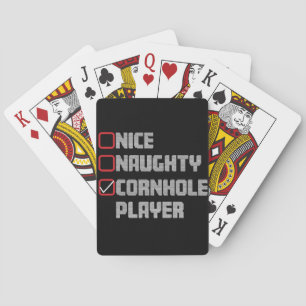 Leuke Stoute Cornhole Speler Lijst Lelijk Kerstmis Pokerkaarten