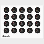 Leuke stoute droom weer groot 2024 grappige Trump Ronde Sticker (Vel)