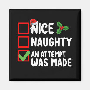 Leuke Stoute Een Poging Is Gedaan Kerst Lijst Ho Magneet