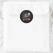 Leuke Stoute Engel Grappige Kerstman Ronde Sticker (Tas)
