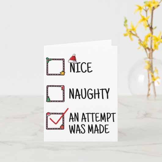 Leuke Stoute Er Is Een Poging Ondernomen Grappige  Kaart (Gele Bloem)