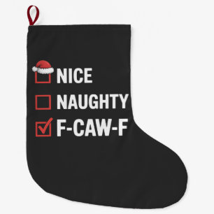 Leuke Stoute F-Caw-F Grappige Kerstman Stout Grote Kerstsok