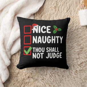 Leuke Stoute Gij Zult Niet Oordelen Kerstlijst Kussen
