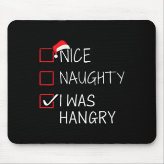 Leuke stoute hanger kerstlijst voor kerstman muismat