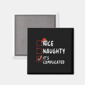 Leuke Stoute Het Is Gecompliceerde Kerstwenslijst  Magneet (Voorkant / Achterkant)