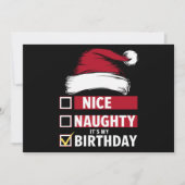 Leuke Stoute Het Is Mijn Verjaardag Kerst Wensenli Feestdagenkaart (Voorkant)