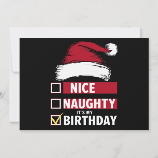 Leuke Stoute Het Is Mijn Verjaardag Kerst Wensenli Feestdagenkaart (Voorkant)