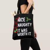 Leuke Stoute Het Was Het Waard Kerstlijst Tote Bag (Dichtbij)