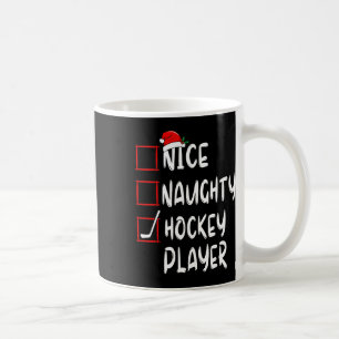 Leuke Stoute Hockey Speler Lijst Kerstman Koffiemok