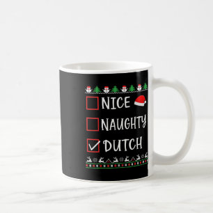 Leuke Stoute Hollandse Pret Ugly Kerst Lijst Pyjam Koffiemok