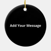 Leuke Stoute Hongaarse Kerst Erfenis Keramisch Ornament (Achterkant)