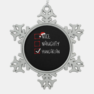 Leuke Stoute Hongaarse Kerst Erfgoed  Tin Sneeuwvlok Ornament