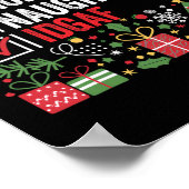 Leuke stoute idgaf grappige kerstman poster (Hoek)