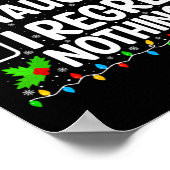 Leuke stoute ik heb geen spijt van grappige kerstm poster (Hoek)