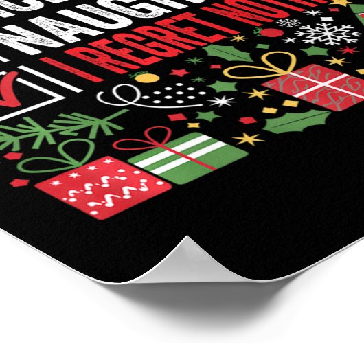 Leuke stoute ik heb geen spijt van iets grappigs k poster (Hoek)