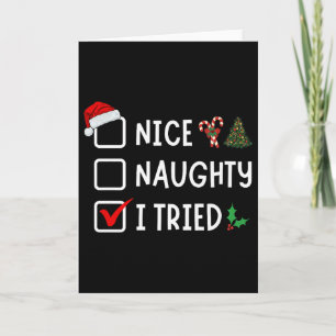 Leuke Stoute Ik Heb Geprobeerd Grappige Kerstlijst Kaart