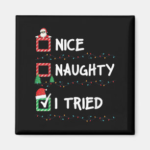 Leuke Stoute Ik Heb Geprobeerd Kerst Lijst Kerstli Magneet