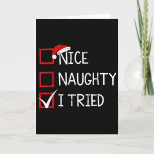 Leuke Stoute Ik Heb Geprobeerd Kerst Lijst Xmas Ke Kaart