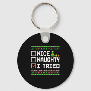 Leuke Stoute Ik Heb Geprobeerd Kerstlijst Kinderen Sleutelhanger