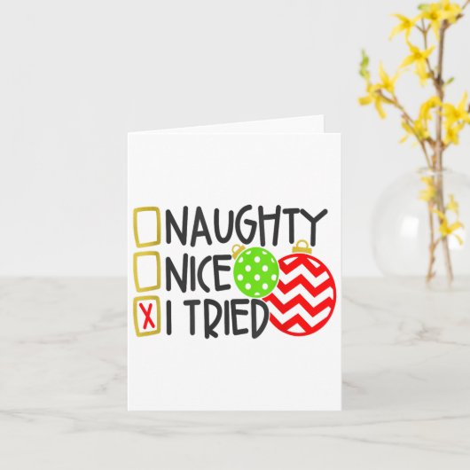 Leuke Stoute Ik Heb Het Geprobeerd Ornamenten Nieu Kaart (Gele Bloem)