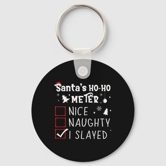 Leuke stoute ik heb kerstlijst afgespeeld met dood sleutelhanger (Voorkant)
