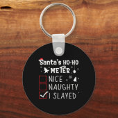Leuke stoute ik heb kerstlijst afgespeeld met dood sleutelhanger (Voorkant)