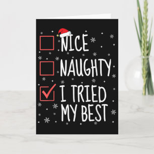 Leuke Stoute Ik Heb Mijn Kerstlijst Geprobeerd Fun Kaart